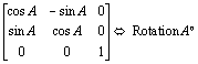 Matrix representation of rotation