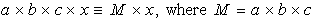Algebra equivalent of a composite transform