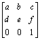 Matrix representation of a transformation
