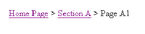 SiteMapPath representation of page structure