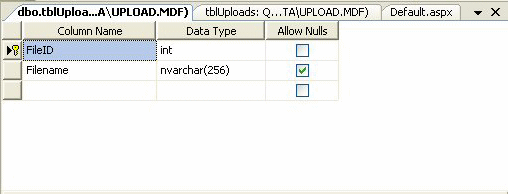 JPEG Upload - database structure