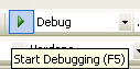 Debug/Run button in VWD